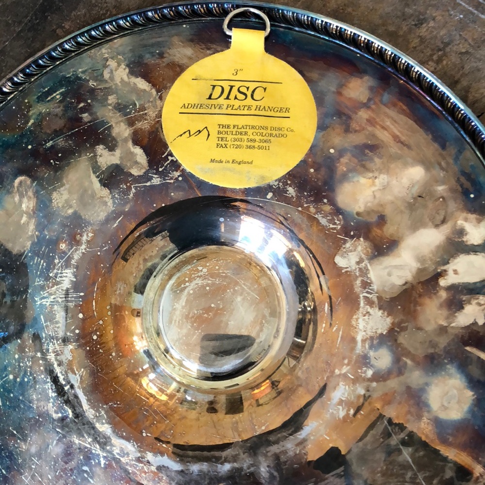 Silver plated round tray - Picture 5 of 5